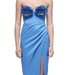 Rachel Gilbert Romy Dress Size 2 Blue Cocktail Dress